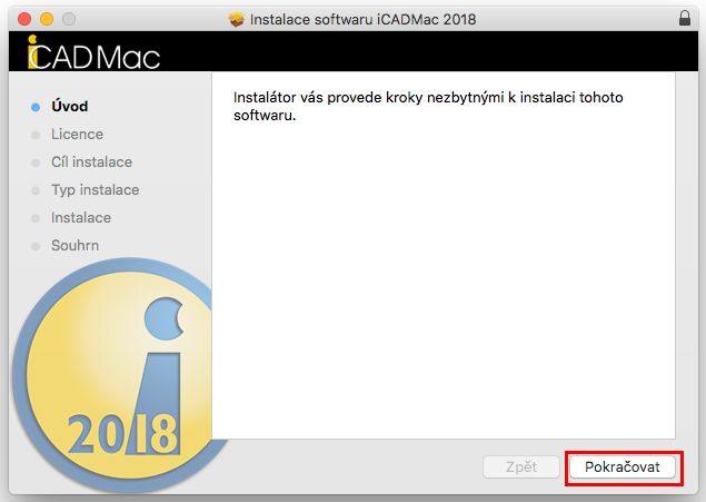 Instalace iCADMac