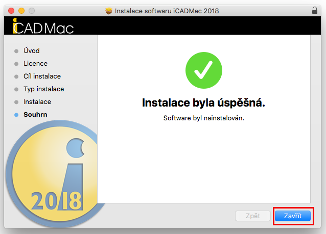 Instalace iCADMac